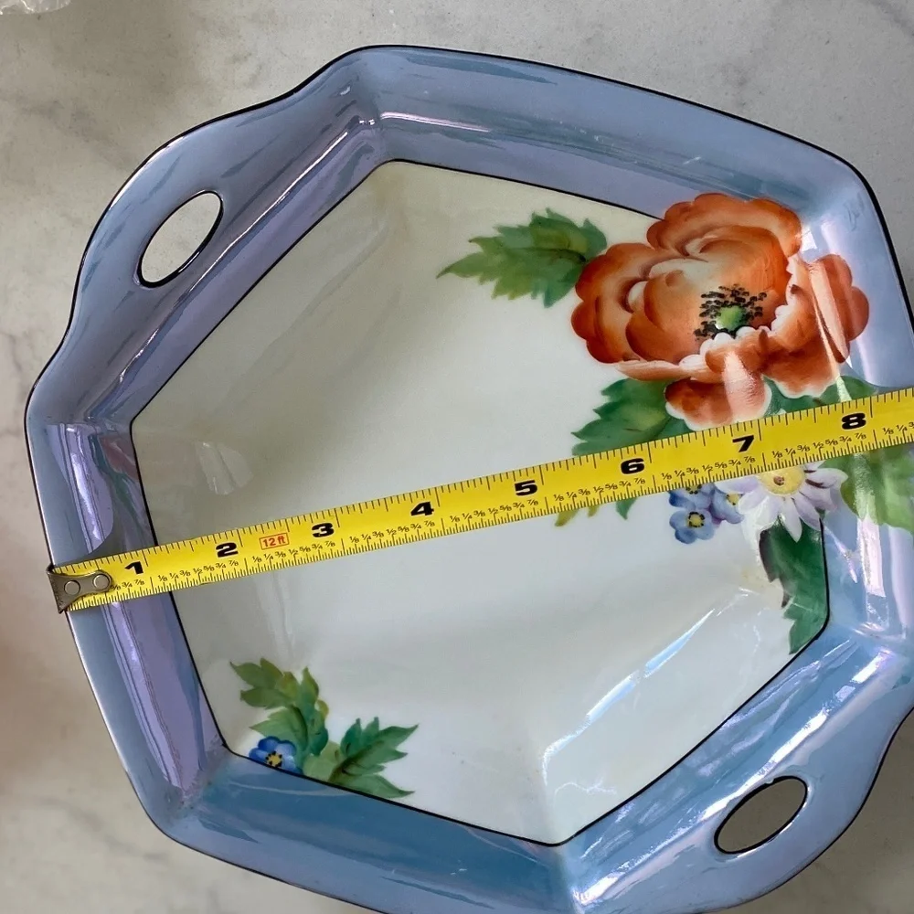Vintage Japan Lusterware Serving Dish EUC